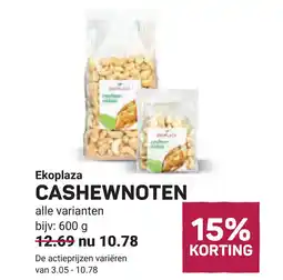 Ekoplaza Cashewnoten aanbieding