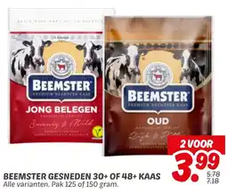 Dekamarkt Beemster gesneden 30+ of 48+ kaas aanbieding