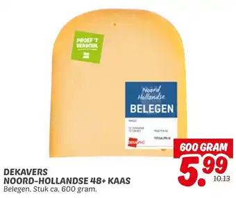 Dekamarkt Dekavers noord hollandse 48+ kaas aanbieding