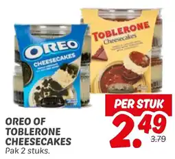 Dekamarkt Oreo of toblerone cheesecakes aanbieding