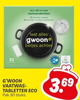 Dekamarkt G'woon vaatwastabletten eco aanbieding