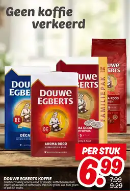 Dekamarkt Douwe egberts koffie aanbieding