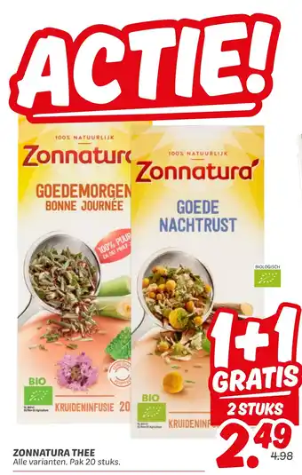 Dekamarkt Zonnatura thee aanbieding