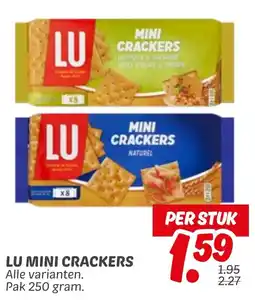 Dekamarkt Lu mini crackers aanbieding