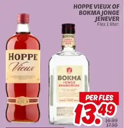 Dekamarkt Hoppe vieux of bokma jonge jenever aanbieding