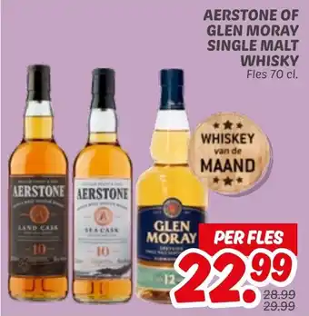 Dekamarkt Aerstone of glen moray single malt whisky aanbieding