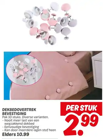 Dekamarkt Dekbedovertrek bevestiging aanbieding