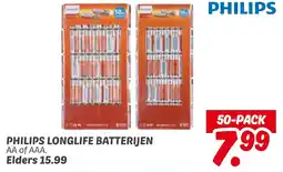 Dekamarkt Philips longlife batterijen aanbieding