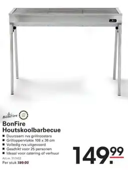 Sligro BonFire Houtskoolbarbecue aanbieding