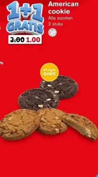 Hoogvliet American cookie aanbieding