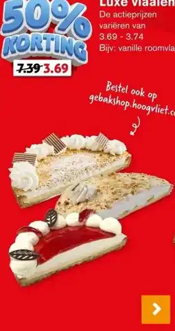 Hoogvliet Luxe vlaaien aanbieding