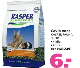 Ranzijn Cavia voer KASPER FAUNA FOOD aanbieding