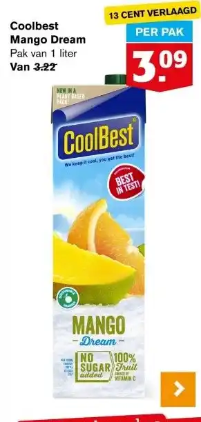 Hoogvliet Coolbest Mango Dream aanbieding