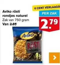 Hoogvliet Aviko rösti rondjes naturel aanbieding