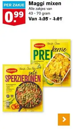 Hoogvliet Maggi mixen aanbieding