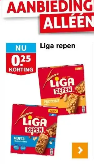 Hoogvliet Liga repen aanbieding