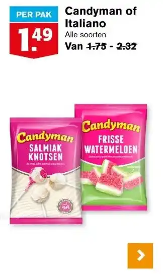 Hoogvliet Candyman of Italiano aanbieding