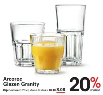 Sligro Arcoroc Glazen Granity aanbieding