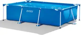 Bol.com Intex Metal Frame Pool 300x200x75 cm + afdekhoes Bestway - Sterk opzetzwembad - familiebad- Zwembad aanbieding