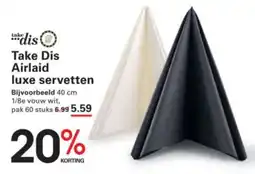 Sligro Take Dis Airlaid luxe servetten aanbieding