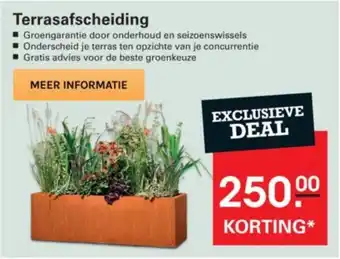 Sligro Terrasafscheiding aanbieding