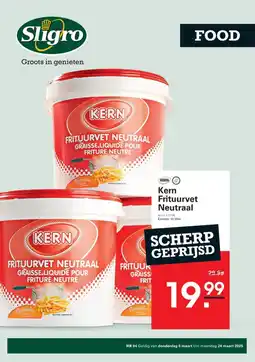 Sligro Kern Frituurvet Neutraal aanbieding