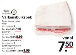 Sligro Varkensbuikspek aanbieding