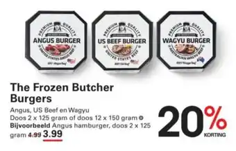 Sligro The Frozen Butcher Burgers aanbieding