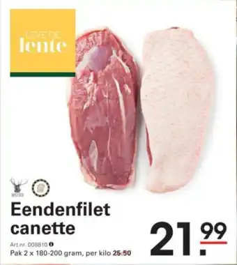 Sligro Eendenfilet canette aanbieding