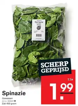 Sligro Spinazie aanbieding