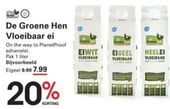 Sligro De Groene Hen Vloeibaar ei aanbieding