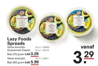 Sligro Lazy Foods Spreads aanbieding