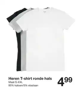 Zeeman Heren T-shirt ronde hals aanbieding