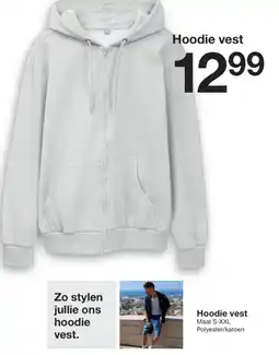 Zeeman Hoodie vest aanbieding