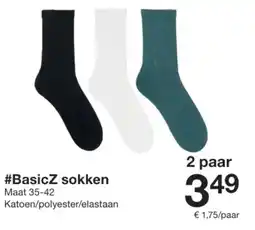 Zeeman BasicZ sokken aanbieding