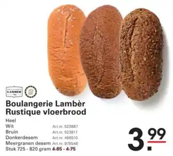 Sligro Boulangerie Lambèr Rustique vloerbrood aanbieding