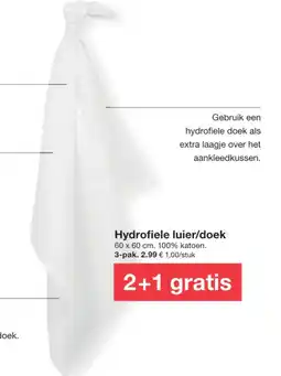 Zeeman Hydrofiele luier/doek aanbieding