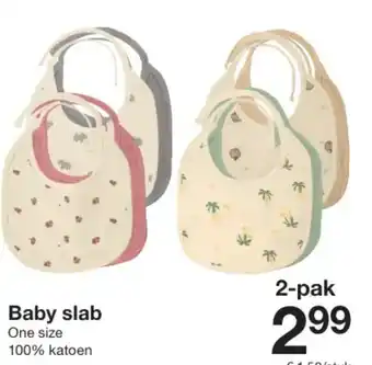 Zeeman Baby slab aanbieding