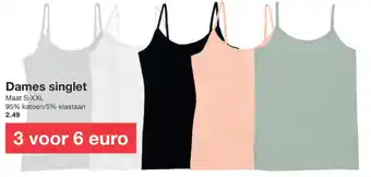 Zeeman Dames singlet aanbieding