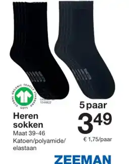 Zeeman Heren sokken aanbieding