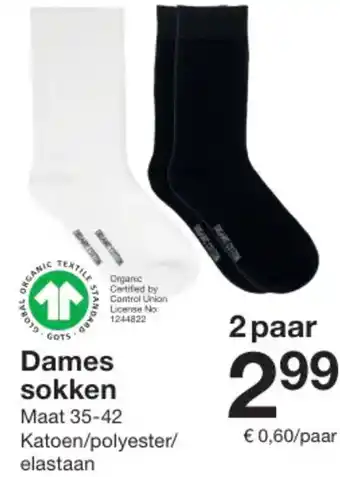 Zeeman Dames sokken aanbieding