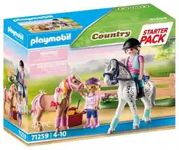 Amazon PLAYMOBIL Starterpack paardenverzorging - 71259 aanbieding