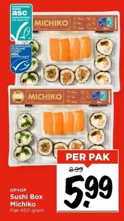 Vomar Voordeelmarkt Sushi Box Michiko aanbieding