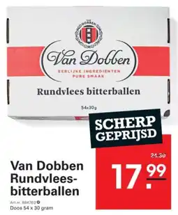 Sligro Van Dobben Rundvleesbitterballen aanbieding