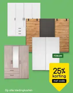 Leen Bakker Op alle kledingkasten aanbieding