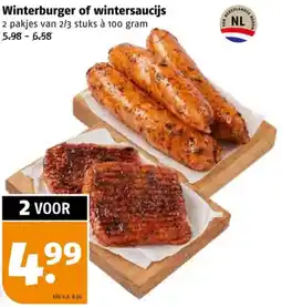 Poiesz Winterburger of wintersaucijs aanbieding