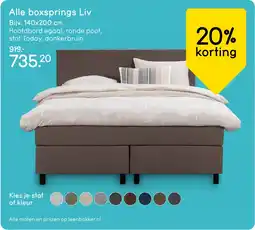 Leen Bakker Alle boxsprings Liv aanbieding