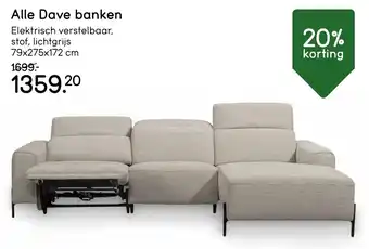 Leen Bakker Alle Dave banken aanbieding