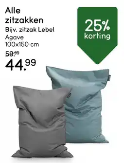 Leen Bakker Alle zitzakken aanbieding