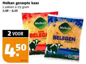 Poiesz Melkan geraspte kaas aanbieding